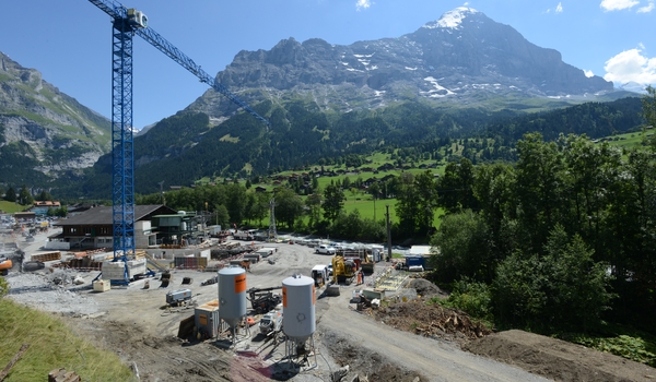 V-Cableway construction site images