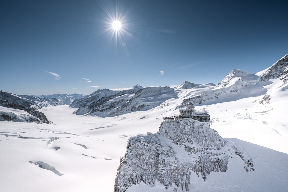 Sphinx and Aletsch Glacier